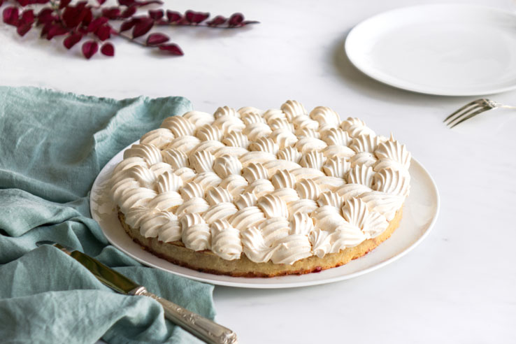 Recette de la tarte à la rhubarbe meringuée