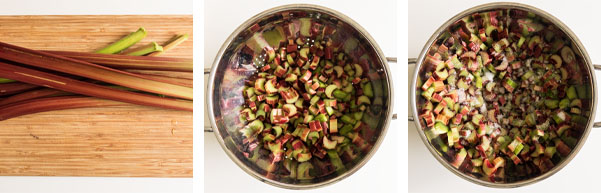 Recette de la tarte à la rhubarbe meringuée