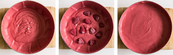 La recette de l'entremets framboise