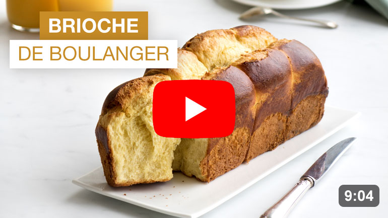 La recette de la vraie brioche de boulanger en vidéo sur youtube