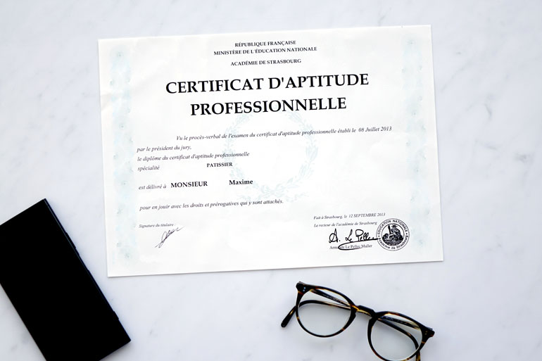 Le CAP p&acirc;tissier avec la formation the french p&acirc;tissier