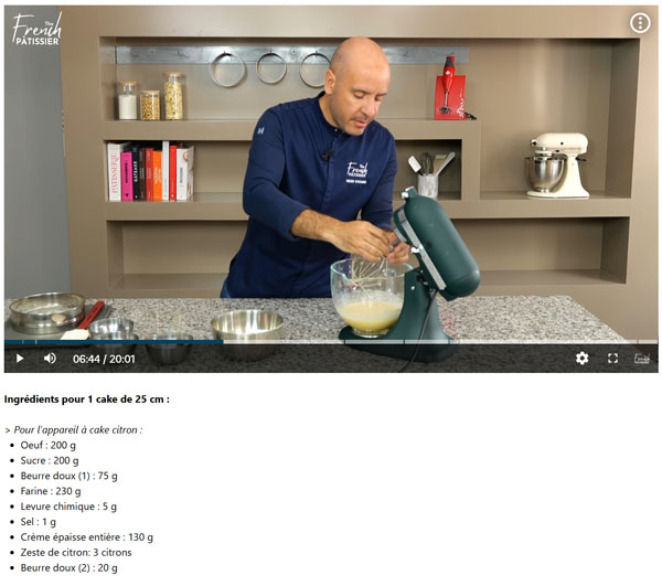 Le CAP pâtissier avec la formation the french pâtissier