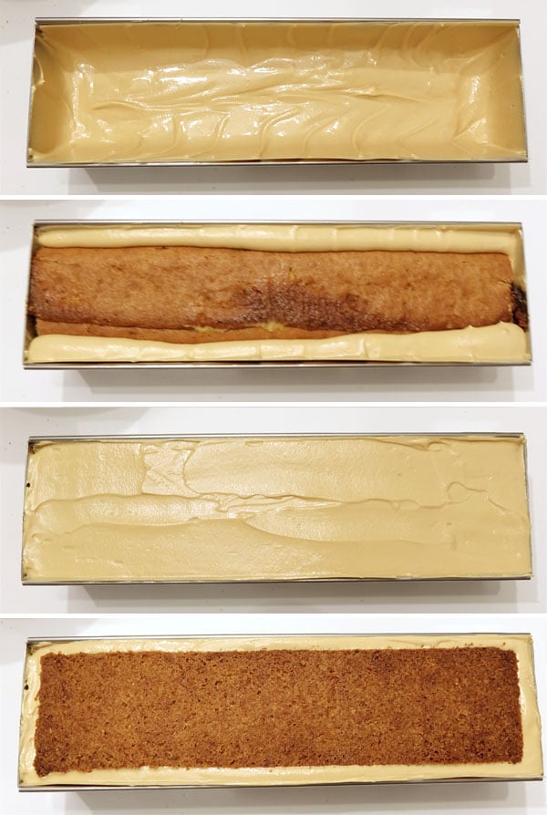 La recette de la bûche orange, passion et Dulcey