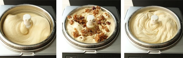 La recette de la glace dulcey aux éclats de brownie