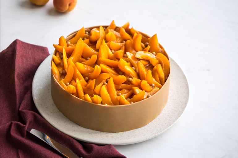 La recette de l'entremets abricot Dulcey