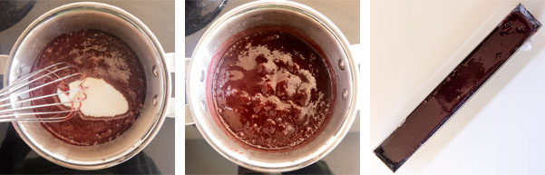 La recette de bûche chocolat cassis