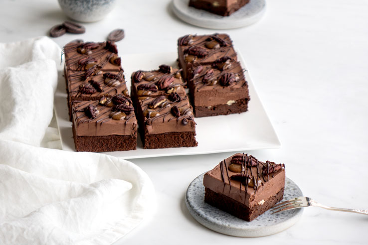 La recette de l'entremets façon brownie