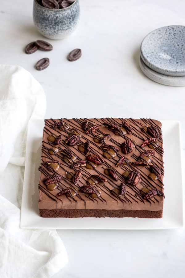 La recette de l'entremets façon brownie