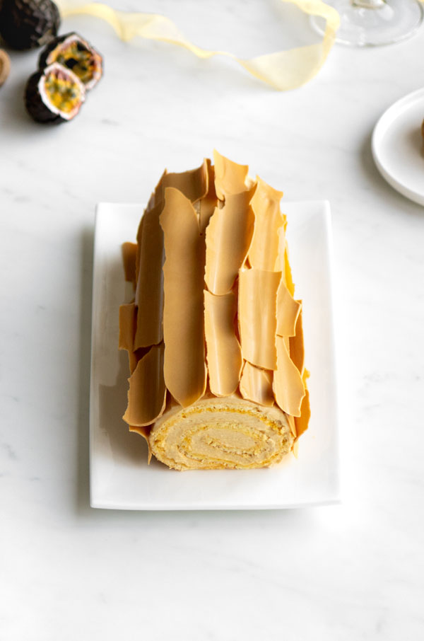La recette de la bûche roulée Dulcey passion