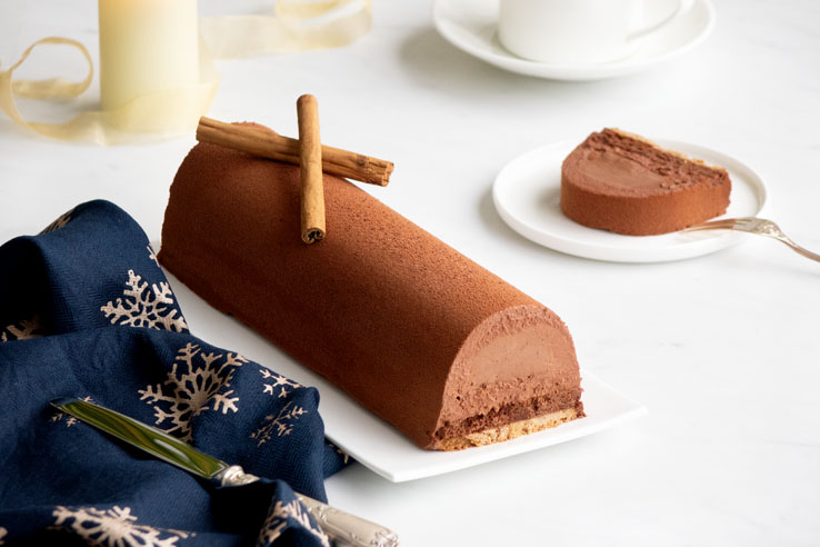 La recette de la bûche chocolat cannelle