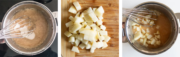 La recette de la bûche vanille poires