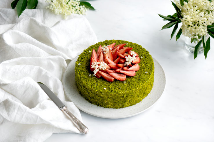 La recette de l'entremets fraises et pistache