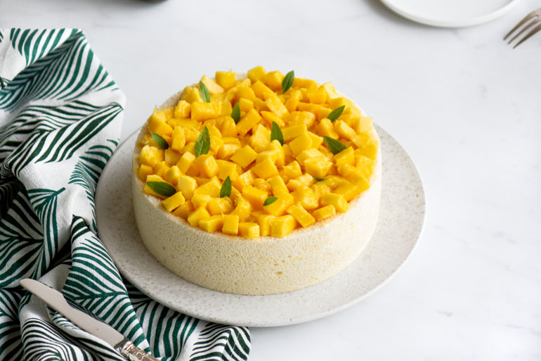 La recette de la charlotte vanille mangue