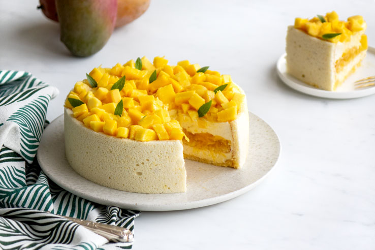 La recette de la charlotte vanille mangue