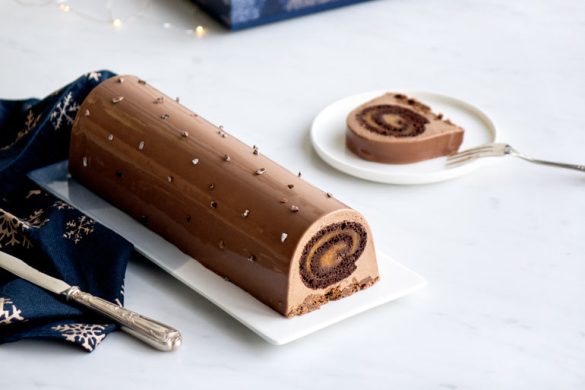La recette de la b&ucirc;che chocolat au lait et fruit de la passion