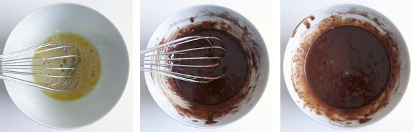 La recette du biscuit moelleux de l'entremets 3 chocolats