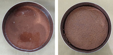 La recette du biscuit moelleux de l'entremets 3 chocolats