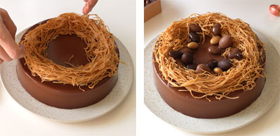 La recette de l'entremets chocolat et Dulcey