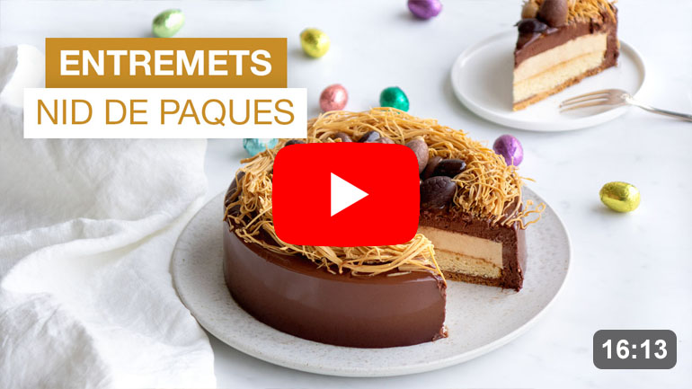La recette de l'entremets chocolat et Dulcey