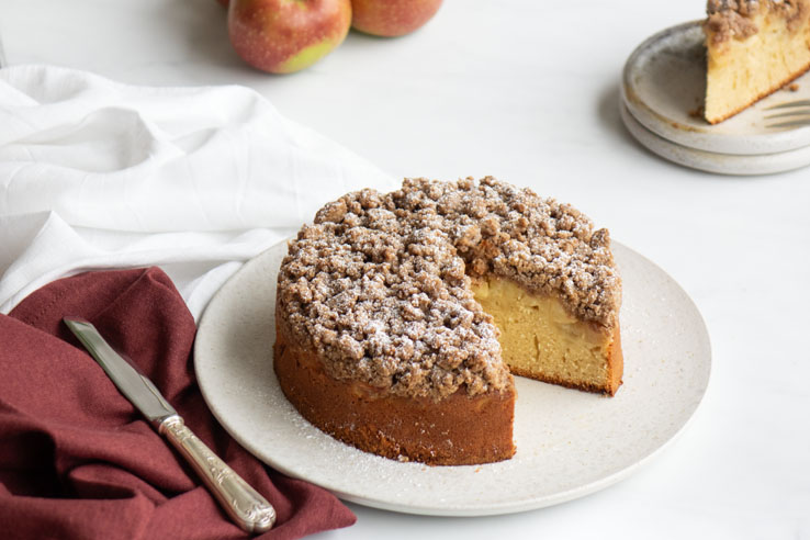 Crumb cake pomme cannelle moelleux et croustillant