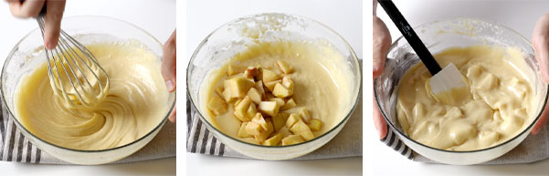 Pâte à cake aux pommes